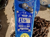 Hijs set bestaande uit handkettingtakel 3000kg en rateltakel 1500kg estil est 30 en lewis - afbeelding 8 van  10