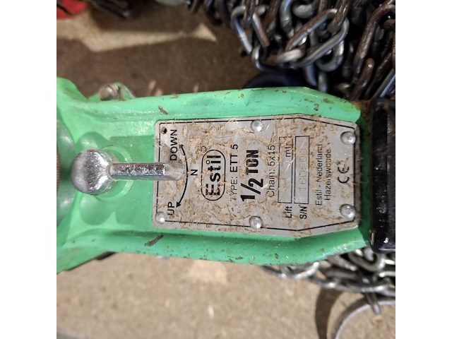 Hijs set bestaande uit handkettingtakel en rateltakel lewis l-cb-s10 en estil ett5 - afbeelding 6 van  9