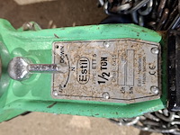 Hijs set bestaande uit handkettingtakel en rateltakel lewis l-cb-s10 en estil ett5 - afbeelding 6 van  9