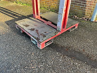 Hijsbok 120x100x265cm v.v. heftrucksledes en hijsogen (5x) - afbeelding 2 van  4