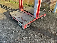 Hijsbok 120x100x265cm v.v. heftrucksledes en hijsogen (5x) - afbeelding 2 van  4