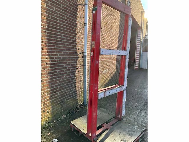 Hijsbok 120x100x265cm v.v. heftrucksledes en hijsogen (5x) - afbeelding 4 van  4
