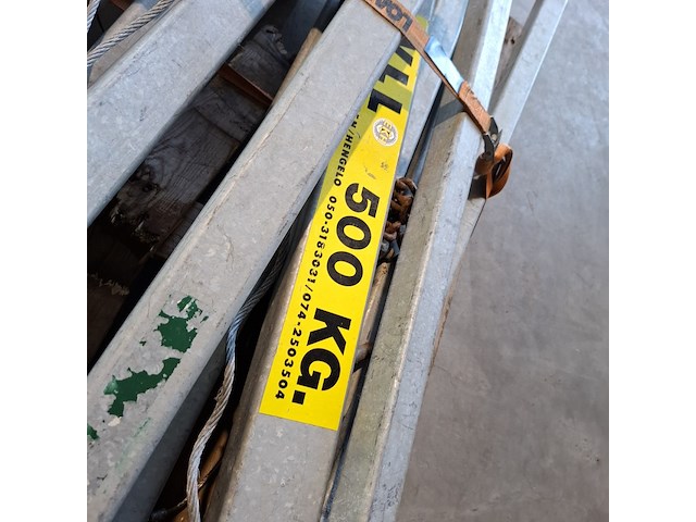Hijsbok, mennes, wll 500 kg - afbeelding 2 van  11