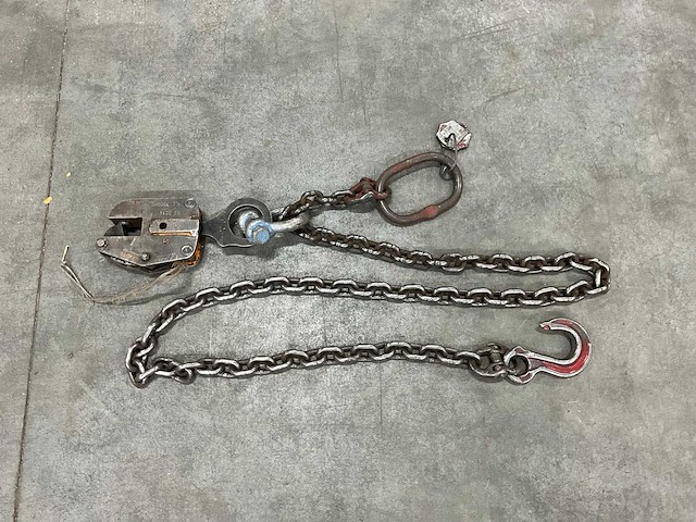 Hijsketting met platenklem - afbeelding 1 van  6