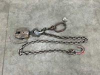 Hijsketting met platenklem - afbeelding 1 van  6