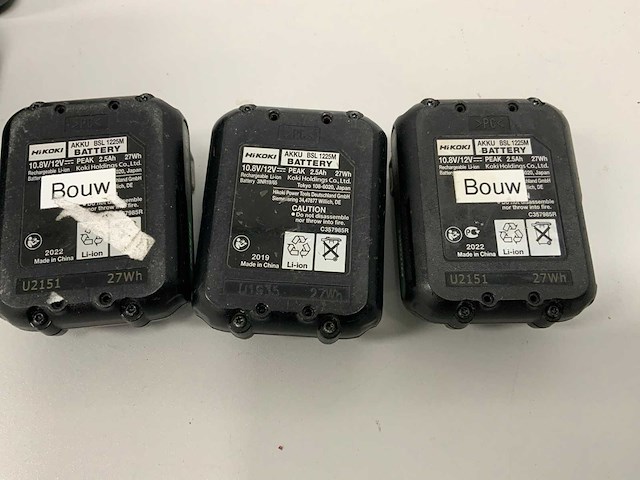 Hikoki 12v peak accu's en laders - afbeelding 4 van  5