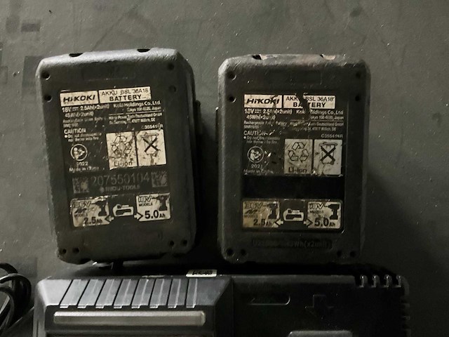 Hikoki 36 v/ 18 v multivolt accu & lader set - afbeelding 2 van  2