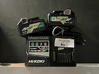 Hikoki 36 v/ 18 v multivolt accu & lader set - afbeelding 1 van  2