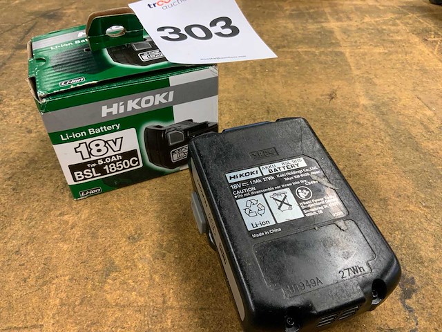 Hikoki accu 18v (2x) - afbeelding 4 van  4