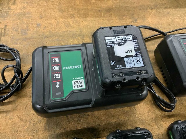 Hikoki bsl 1225m accu's en laders - afbeelding 2 van  7