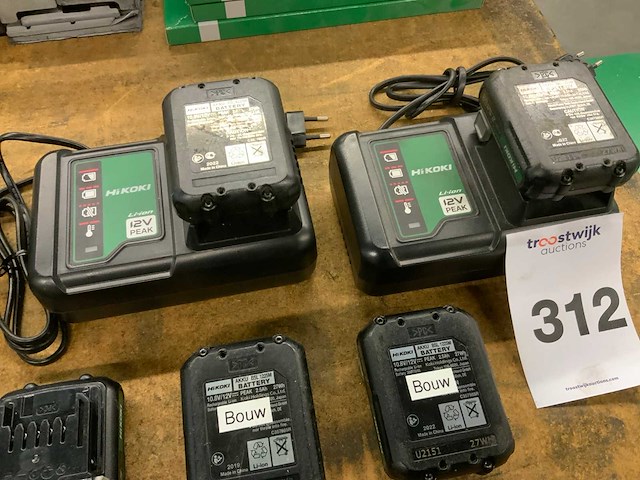 Hikoki bsl 1225m accu's en laders - afbeelding 3 van  7