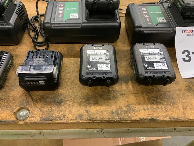 Hikoki bsl 1225m accu's en laders - afbeelding 4 van  7