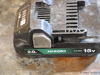 Hikoki bsl1820m li-ion accu 2.0ah, 18v - afbeelding 3 van  4