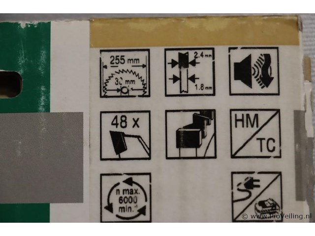 Hikoki cirkelzaagblad 255x30 t48 - afbeelding 2 van  3