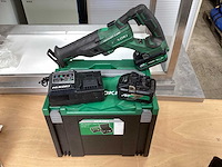 Hikoki cr 18dbl reciprozaag incl. 2x bsl 36b18 accu’s + uc 18ysl3 acculader + koffer - afbeelding 1 van  9