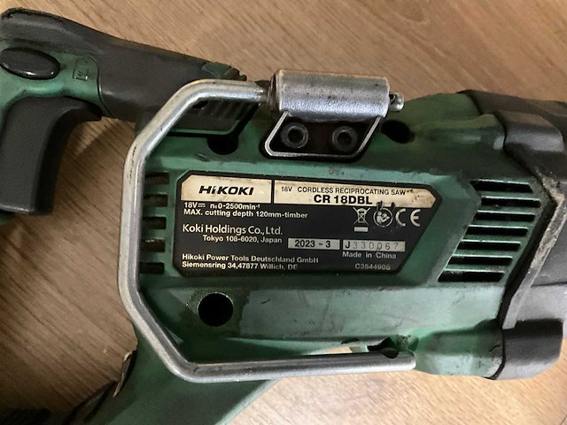 Hikoki cr 18dbl reciprozaag - afbeelding 5 van  6