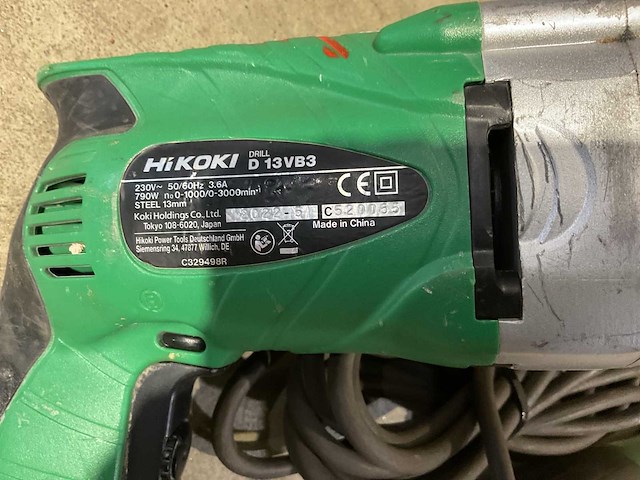 Hikoki d13vb3 + g13sr4 boormachine + haakse slijper - afbeelding 3 van  4