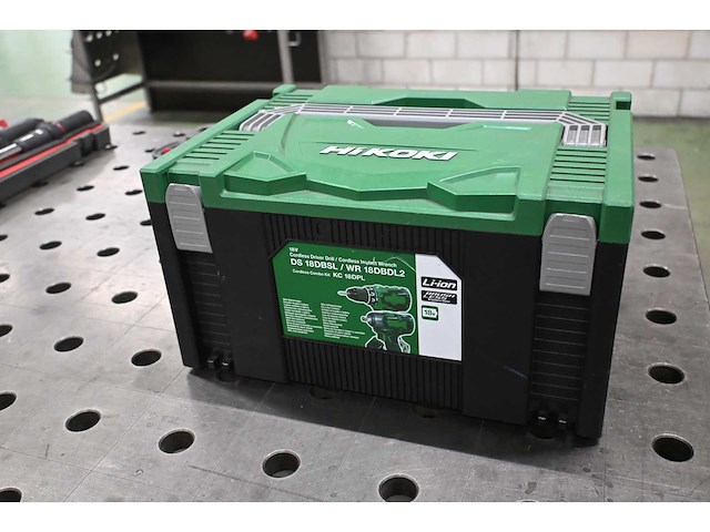 Hikoki ds 18 dbsl 18v-slagmoermachine en accuboormachine set - afbeelding 9 van  10