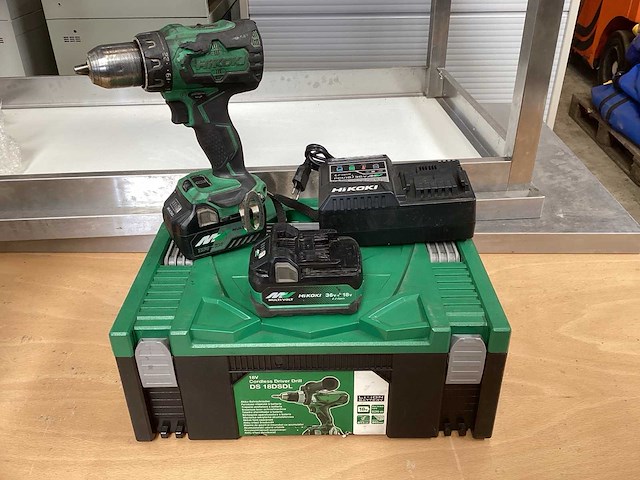 Hikoki ds 18dbsl boormachine incl. bsl 36a18 accu’s + uc 18ysl3 acculader + koffer - afbeelding 2 van  10