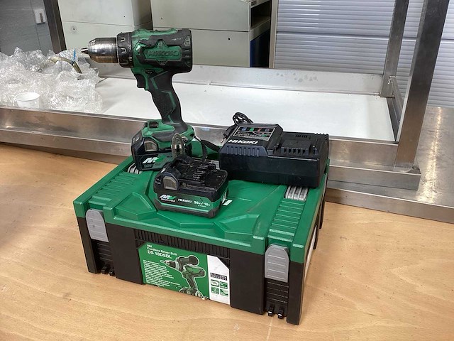 Hikoki ds 18dbsl boormachine incl. bsl 36a18 accu’s + uc 18ysl3 acculader + koffer - afbeelding 3 van  10