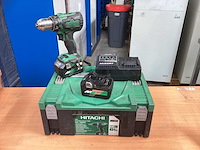 Hikoki ds 18dsl boor- schroefmachine incl. 2x bsl 36a18 accu’s + uc18ysl3 + koffer - afbeelding 2 van  10