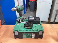 Hikoki ds 18dsl boor- schroefmachine incl. 2x bsl 36a18 accu’s + uc18ysl3 + koffer - afbeelding 1 van  10