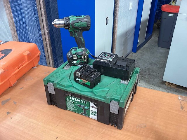 Hikoki ds 18dsl boor- schroefmachine incl. 2x bsl 36a18 accu’s + uc18ysl3 + koffer - afbeelding 3 van  10