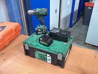 Hikoki ds 18dsl boor- schroefmachine incl. 2x bsl 36a18 accu’s + uc18ysl3 + koffer - afbeelding 3 van  10