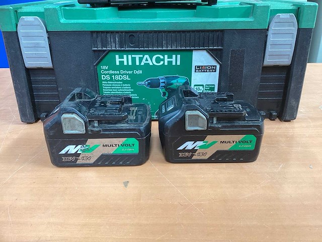 Hikoki ds 18dsl boor- schroefmachine incl. 2x bsl 36a18 accu’s + uc18ysl3 + koffer - afbeelding 6 van  10