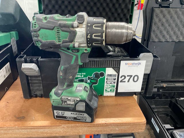 Hikoki ds18dbl2 schroefboormachine - afbeelding 2 van  5