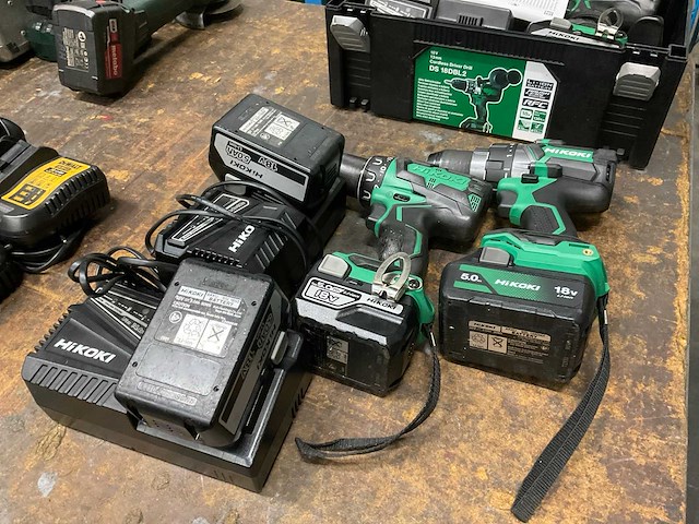 Hikoki ds18dbsl/ds18dc boormachine (2x) - afbeelding 1 van  5