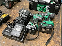 Hikoki ds18dbsl/ds18dc boormachine (2x) - afbeelding 1 van  5