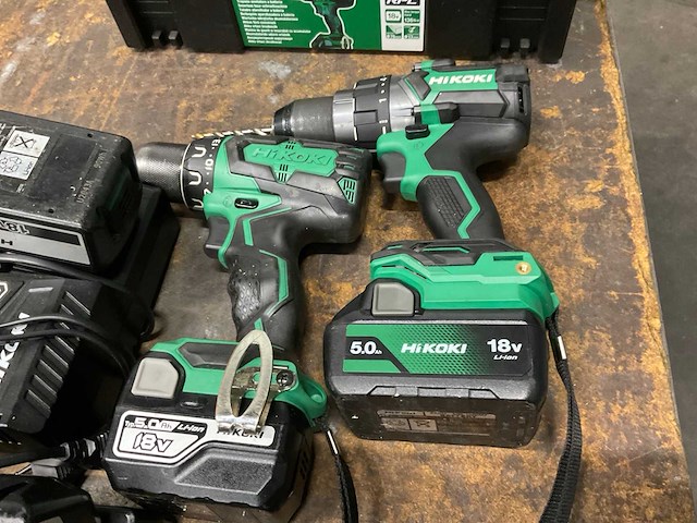 Hikoki ds18dbsl/ds18dc boormachine (2x) - afbeelding 2 van  5