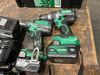 Hikoki ds18dbsl/ds18dc boormachine (2x) - afbeelding 2 van  5