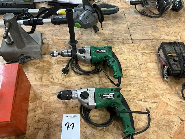 Hikoki dv20vb2 boormachine (2x) - afbeelding 1 van  2