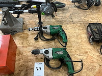 Hikoki dv20vb2 boormachine (2x) - afbeelding 1 van  2