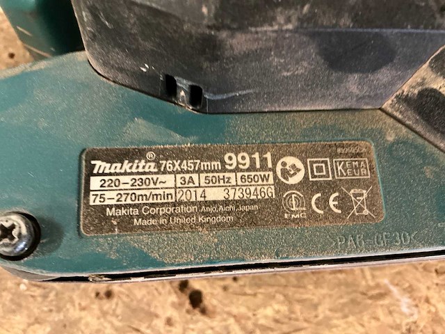 Hikoki en makita bandschuurmachine (2x) - afbeelding 4 van  5