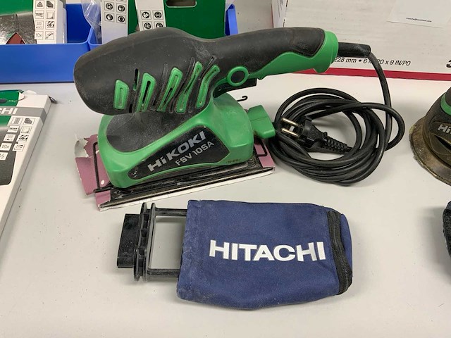 Hikoki fsv 10sa, sv 13yb schuurmachine (2x) - afbeelding 2 van  8