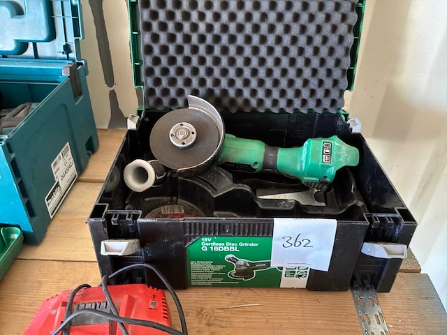 Hikoki g 18dbbl haakse slijpmachine - afbeelding 2 van  2