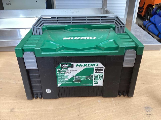 Hikoki g 3613db haakse slijpmachine 125mm incl. bsl 36a18 accu’s + uc 18ysl3 acculader + koffer - afbeelding 2 van  10