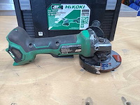Hikoki g 3613db haakse slijpmachine 125mm incl. bsl 36a18 accu’s + uc 18ysl3 acculader + koffer - afbeelding 6 van  10