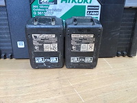 Hikoki g 3613db haakse slijpmachine 125mm incl. bsl 36a18 accu’s + uc 18ysl3 acculader + koffer - afbeelding 8 van  10