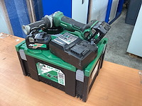 Hikoki g 3613db haakse slijpmachine incl. 2x bsl 36a18 5a accu + uc 18ysl3 acculader + koffer - afbeelding 8 van  15