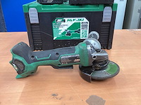 Hikoki g 3613db haakse slijpmachine incl. 2x bsl 36a18 5a accu + uc 18ysl3 acculader + koffer - afbeelding 10 van  15