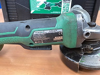 Hikoki g 3613db haakse slijpmachine incl. 2x bsl 36a18 5a accu + uc 18ysl3 acculader + koffer - afbeelding 11 van  15