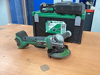 Hikoki g 3613db haakse slijpmachine incl. 2x bsl 36a18 5a accu + uc 18ysl3 acculader + koffer - afbeelding 12 van  15