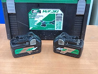 Hikoki g 3613db haakse slijpmachine incl. 2x bsl 36a18 5a accu + uc 18ysl3 acculader + koffer - afbeelding 13 van  15
