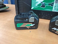 Hikoki g 3613db haakse slijpmachine incl. 2x bsl 36a18 5a accu + uc 18ysl3 acculader + koffer - afbeelding 14 van  15