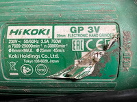Hikoki gp 3v rechts slijpmachine - afbeelding 2 van  3
