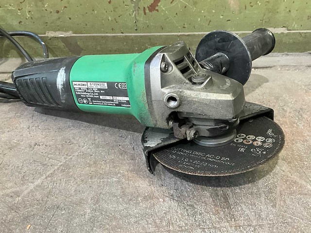 Hikoki haakse slijpmachine 125mm - afbeelding 1 van  6